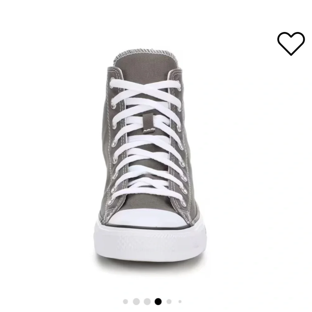 Converse High Top Sneaker - Gray with White Accents - Picture 3 of 5